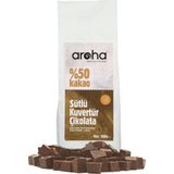 Aroha %50 Kakao Sütlü Kuvertür Çikolata 500 gr
