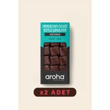 AROHA %50 Kakao Vegan Hindistan Cevizi Sütlü Çikolata 2'li Paket (80 G X 2 Adet)