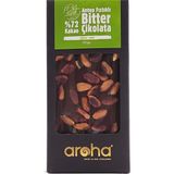 Aroha %72 Kakao Antep Fıstıklı Bitter Çikolata 100 gr