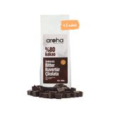 AROHA %80 Kakao Şekersiz Bitter Kuvertür Çikolata (STEVİALI) 2'li Paket (500 G X 2 Adet)