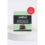 Aroha Antep Fıstıklı Sütlü Çikolata Organik Hindistan Cevizi Şekerli 5'li Paket (40 g x 5 Adet) - 200 gr
