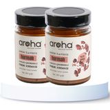 Aroha Hurmalı Kakao Çekirdekli Fındık Kreması %73 Fındık Şeker İlavesiz 2'li Paket (320 g x 2 Adet) - 640 gr