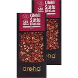 Aroha İkili Avantaj Paket. % 50 Kakao Çilekli Sütlü Çikolata 85 g x 2 Adet - 170 gr