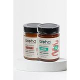 Aroha İkili Lezzet Kakao & Hurmalı Fındık Kreması & Kakao Çekirdekli Hurmalı Fındık Kreması - Şeker İlavesiz 320 g X 2 Adet - 640 gr