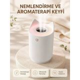 Aroma Difüzör Ha Nemlendirici Sessiz Çalışma Led Gece Lambası