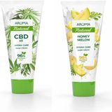 Aroma Natural Kakao Yağı 75 ml + Aroma Natural Honey Melon % 96 Bitkisel El Kremi 75 ml
