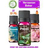 Aroma Terapi TR Bahar Esintisi 3 Adet Esansiyel Yağ & Aromatik Oda ve Ortam Koku Seti