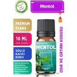 Aroma Terapi TR Mentol Saf Esansiyel Yağ Oda ve Ortam Kokusu Aromatik Uçucu Yağ 10 ml