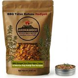 Aroma Wood Grill Mangal Bbq Barbekü Için Elma Ağacı & Biberiye & Dağ Kekiği Karışımı Tütsüleme Aroma Talaşı