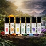 Aromaterapi 7 Çakra Yağ Seti 7 x 10 ml – Ritüel Seti, Meditasyon, Yoga ve Günlük Kişisel Bakım İçin Aromaterapi Yağ Karışımları