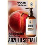 Aromaterapi Etkili Şeftali Aromalı Masaj Yağı 250ML – Afridizyak Etkili Rahatlatıcı ve Bakım