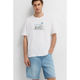 Aromavita Mavi M0613350-620 Star Wars Baskılı Beyaz Tişört Erkek T-Shirt