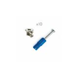 ARON (10 Adet) Kendinden Dübelli Minifix 8mm (8*13) + Gövde Bağlantı Elemanı