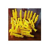 ARON (100 ADET) 8mm Roket (DÜBEL) Profesyonel 8mm Made Plastik Dübel Sarı 8*50