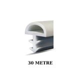 ARON (30 METRE) BEYAZ D TİPİ CONTA (ORTADAN) TIRNAKLI AMERİKAN PANEL KAPI FİTİLİ
