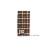 ARON (50 Adet) 1 Paket Yapışkanlı Masa Sandalye Sehpa Keçesi Zemin Koruyucu Keçe Kare 20x20mm
