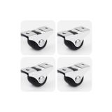 ARON Hts100 Tekerlek Mini Sabit Mobilya Sehpa Komidin Tekeri 32mm 4'lü Set