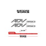 ARONA Honda ADV 350 Sticker Uyumlu Yazı – Yüksek Kalite Özel Kesim Folyo (2'li Set)