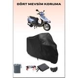 Arora Ar 100-7 Special Alfa Uyumlu Siyah Motorsiklet Branda, Motor Örtüsü