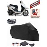 Arora Ar 100T 2A Special Branda Siyah Arka Çanta Uyumlu(Topcase) Motosiket Brandası Motor Örtüsü Çadır Su Geçirmez Motosiklet Kılıfı Motor Brandası,lastikli,taşıma Torbalı