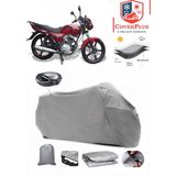 Arora Ar 170-20 Elegant Branda Gri Arka Çanta Uyumlu(Topcase) Motosiket Brandası Motor Örtüsü Çadır Su Geçirmez Motosiklet Kılıfı Motor Brandası,lastikli,taşıma Torbalı