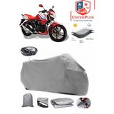 Arora Ar 180-19 Ars Branda Gri Arka Çanta Uyumlu(Topcase) Motosiket Brandası Motor Örtüsü Çadır Su Geçirmez Motosiklet Kılıfı Motor Brandası,lastikli,taşıma Torbalı