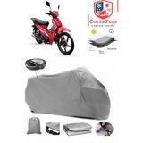 Arora Ar 50-50 Kasırga Branda Gri Arka Çanta Uyumlu(Topcase) Motosiket Brandası Motor Örtüsü Çadır Su Geçirmez Motosiklet Kılıfı Motor Brandası,lastikli,taşıma Torbalı