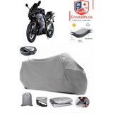 Arora AR125 Branda Gri Arka Çanta Uyumlu(Topcase) Motosiket Brandası Motor Örtüsü Çadır Su Geçirmez Motosiklet Kılıfı Motor Brandası,lastikli,taşıma Torbalı