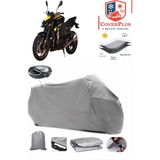 Arora AR251 Branda Gri Arka Çanta Uyumlu(Topcase) Motosiket Brandası Motor Örtüsü Çadır Su Geçirmez Motosiklet Kılıfı Motor Brandası,lastikli,taşıma Torbalı