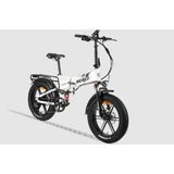 Arora Berlın 249W Elektrikli Bisiklet 48V13AH Shimano 8 Vites LCD Göstergeli Katlanabilir Sele - Beyaz