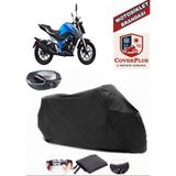 Arora CK250 Branda Siyah Arka Çanta Uyumlu(Topcase) Motosiket Brandası Motor Örtüsü Çadır Su Geçirmez Motosiklet Kılıfı Motor Brandası,lastikli,taşıma Torbalı