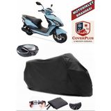 Arora Freedom 125 Branda Siyah Arka Çanta Uyumlu(Topcase) Motosiket Brandası Motor Örtüsü Çadır Su Geçirmez Motosiklet Kılıfı Motor Brandası,lastikli,taşıma Torbalı