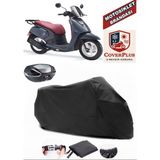 Arora Gemma Branda Siyah Arka Çanta Uyumlu(Topcase) Motosiket Brandası Motor Örtüsü Çadır Su Geçirmez Motosiklet Kılıfı Motor Brandası,lastikli,taşıma Torbalı