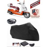 Arora Malibu Pro Branda Siyah Arka Çanta Uyumlu(Topcase) Motosiket Brandası Motor Örtüsü Çadır Su Geçirmez Motosiklet Kılıfı Motor Brandası,lastikli,taşıma Torbalı