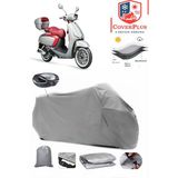 Arora Mojito 125 Branda Gri Arka Çanta Uyumlu(Topcase) Motosiket Brandası Motor Örtüsü Çadır Su Geçirmez Motosiklet Kılıfı Motor Brandası,lastikli,taşıma Torbalı