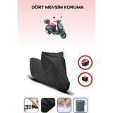 Arora Mojito 125 Uyumlu Siyah Motorsiklet Branda, Motor Örtüsü