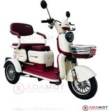 Arora Rüzgar New 650 W 3 Tekerlekli Elektrikli Motosiklet - Bordo