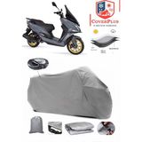 Arora Safari Pro Branda Gri Arka Çanta Uyumlu(Topcase) Motosiket Brandası Motor Örtüsü Çadır Su Geçirmez Motosiklet Kılıfı Motor Brandası,lastikli,taşıma Torbalı