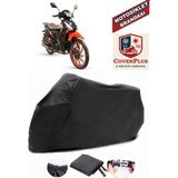 Arora Smart 50 Branda Siyah Motosiket Brandası Motor Örtüsü Çadır Su Geçirmez Motosiklet Kılıfı Motor Brandası,lastikli,taşıma Torbalı - Arka Çanta UYUMSUZ