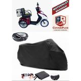 Arora Tdr 601 Sz Branda Siyah Arka Çanta Uyumlu(Topcase) Motosiket Brandası Motor Örtüsü Çadır Su Geçirmez Motosiklet Kılıfı Motor Brandası,lastikli,taşıma Torbalı