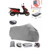 Arora Verano Ar 125-25 Branda Gri Arka Çanta Uyumlu(Topcase) Motosiket Brandası Motor Örtüsü Çadır Su Geçirmez Motosiklet Kılıfı Motor Brandası,lastikli,taşıma Torbalı