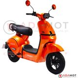 Arora Vızzy 249 Elektrikli Motosiklet 60V20AH Nfc Kartlı USB Bluetooth Disk Fren Şehir Içi Elektrikli Scooter - Turuncu
