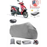 Arora Zr1 Branda Gri Arka Çanta Uyumlu(Topcase) Motosiket Brandası Motor Örtüsü Çadır Su Geçirmez Motosiklet Kılıfı Motor Brandası,lastikli,taşıma Torbalı