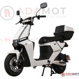 Arora Zr2 Elektrikli Motosiklet Nfc Kart ile Anahtarsız Çalıştırma 60V20AH Akü USB & Bluetooth - Beyaz
