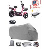 Arora Zr3 Branda Gri Arka Çanta Uyumlu(Topcase) Motosiket Brandası Motor Örtüsü Çadır Su Geçirmez Motosiklet Kılıfı Motor Brandası,lastikli,taşıma Torbalı