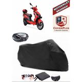 Arora Zr5 Branda Siyah Arka Çanta Uyumlu(Topcase) Motosiket Brandası Motor Örtüsü Çadır Su Geçirmez Motosiklet Kılıfı Motor Brandası,lastikli,taşıma Torbalı