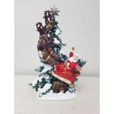 Arose Yılbaşı Ağacı Noel Baba Kızaklı Geyik Obje
