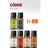 Aroviva Cidde 6’lı Oda Kokusu Seti – Buhurdanlık Yağı, Difüzör Esansı ve Esansiyel Uçucu Yağ (10ML x 6) - Çok Renkli - Yoğun Esans