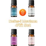 Aroviva Nefes-I Mevlana Oda Kokusu 4'lü Set- Doğal Esansiyel Uçucu Yağ, Difüzör Esansı, Buhurdanlık Yağı - Yoğun Esans