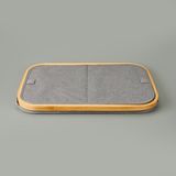 Arow 2 Bölmeli Katlanabilir Çamaşır Sepeti - Gri - 110 Lt - 55 x 34 x 60 cm